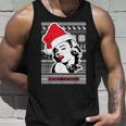 Ugly Christmas Sweater Style Merry Kissmas Tank Top Gifts for Him