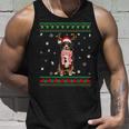 Ugly Sweater Christmas Bernese Mountain Dog Santa Reindeer Tank Top Gifts for Him
