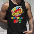 Uncle Of The Birthday Boy Uno Dad Papa Father 1St Bday Tank Top Gifts for Him