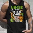 Uncle Of The Wild One Zoo Birthday 1St Family Safari Party Unisex Tank Top Gifts for Him