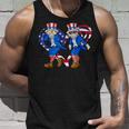 Uncle Sam Griddy Dance 4Th Of July Usa Flag Heart American Unisex Tank Top Gifts for Him