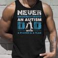 Never Underestimate An Autism Dad With A Prayer For Dad Tank Top Gifts for Him
