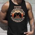 Never Underestimate An Old Man With A Controller Old Man Tank Top Gifts for Him