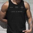 Unisex Cool Minimalist Style Less Is More Gift For Women Unisex Tank Top Gifts for Him