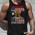 Veteran Vets Us Flag I´M Dad Grandpa And A Veteran Nothing Scares Me 106 Veterans Unisex Tank Top Gifts for Him