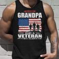 Veteran Vets Us Flag I´M Dad Grandpa And A Veteran Nothing Scares Me Veterans Unisex Tank Top Gifts for Him