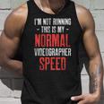 Videographer Running Videography Filmmake Unisex Tank Top Gifts for Him