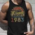 Vintage 40Th Birthday Legend Since August 1983 Gifts For Men Unisex Tank Top Gifts for Him
