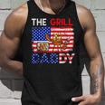 Vintage American Flag The Grill Dad Costume Bbq Grilling Tank Top Gifts for Him