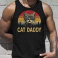 Vintage Cat Daddy Cat Lover Cat Dad Fathers For Cat Lover Tank Top Gifts for Him