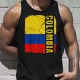 Vintage Colombian Flag Colombia Pride Roots Heritage Gift Unisex Tank Top Gifts for Him