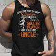 Vintage My Favorite Soccer Player Calls Me Uncle Football Unisex Tank Top Gifts for Him