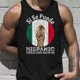 Vintage Proud Mexica Flag National Hispanic Heritage Month Tank Top Gifts for Him
