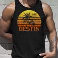 Vintage Retro Beach Vacation Destin Fl Florida Sunset Florida & Merchandise Tank Top Gifts for Him