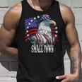 Vintage Retro Try That In My Town Eagle American Flag Tank Top Gifts for Him