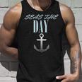 Vintage Sailor Anchor Quote For Sailing Boat Captain Unisex Tank Top Gifts for Him