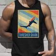 Vintage Thresher Shark Gifts For Shark Lovers Funny Gifts Unisex Tank Top Gifts for Him