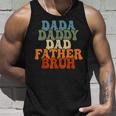 Vintageretro Fathers Day Outfit Dada Daddy Dad Father Bruh Unisex Tank Top Gifts for Him