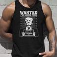 Wanted For Second Term President Donald Trump 2024 Tank Top Gifts for Him