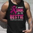 I Wear Pink For My Bestie Breast Cancer Family Matching Tank Top Gifts for Him