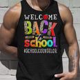 Welcome Back To School Counselor First Day Of School Leopard Unisex Tank Top Gifts for Him