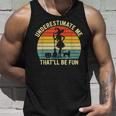 Witch Halloween Underestimate Me Thatll Be Fun Vintage Halloween Tank Top Gifts for Him