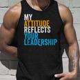 Work Swagazon Associate My Attitude Reflects Your Leadership Tank Top Gifts for Him