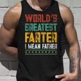 Worlds Best Farter I Mean Father Best Dad Ever Cool Unisex Tank Top Gifts for Him