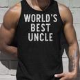 Worlds Best Uncle Funny Family Unisex Tank Top Gifts for Him