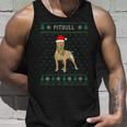 Xmas Pitbull Dog Ugly Christmas Sweater Party Tank Top Gifts for Him