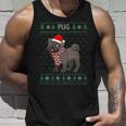 Xmas Pug Dog Ugly Christmas Sweater Party Tank Top Gifts for Him