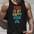 Yoga Is My Happy Hour Meme Vintage Yoga Saying Tank Top Gifts for Him