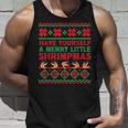 Have Yourself A Merry Little Shrimpmas Ugly Xmas Sweater Tank Top Gifts for Him