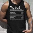Yusuf Nutrition Funny Birthday Personalized Name Gift Idea Unisex Tank Top Gifts for Him