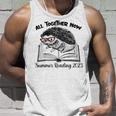 All Together Now Summer Reading 2023 Hedgehog Book Lover Unisex Tank Top Gifts for Him