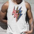 America Leopard Cheetah Lightning Bolt 4Th Of July Patriotic Tank Top Gifts for Him
