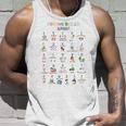 Coping Skills Alphabet Mental Health Positive Thinking Unisex Tank Top Gifts for Him