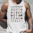 Coping Skills Alphabet Mental Health School Counselor Psy Unisex Tank Top Gifts for Him