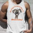 Fathers Day My Dogs Favorite Day Is Wednesday Hump Day  Unisex Tank Top Gifts for Him