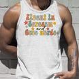 Fluent In Sarcasm & Cuss Words Funny Sarcasm Retro Groovy Unisex Tank Top Gifts for Him