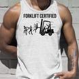 Funny Forklift Operator Forklift Certified Retro Vintage Men Unisex Tank Top Gifts for Him