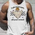 I Ghost People All Year Round Retro Halloween Ghost Vintage Tank Top Gifts for Him
