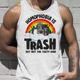 Homophobia Is Trash Gay Pride Raccoon Opossum Ally Lgbt Unisex Tank Top Gifts for Him