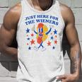 Hot Dog Im Just Here For The Wieners 4Th Of July Funny Unisex Tank Top Gifts for Him