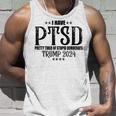 I Have Ptsd Pretty Tired Of Stupid Democrats Trump 2024 Unisex Tank Top Gifts for Him