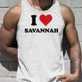 I Heart Savannah First Name I Love Personalized Stuff Unisex Tank Top Gifts for Him