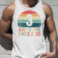 Kids 3Rd Birthday Vintage Retro 3 Years Old Awesome Since 2020 Unisex Tank Top Gifts for Him