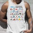 Kids Under The Sea Ocean Animals Name Learn Abcs Alphabet Unisex Tank Top Gifts for Him