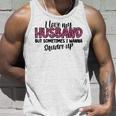 Leopard I Love My Husband But Sometimes I Wanna Square Up Unisex Tank Top Gifts for Him