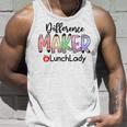 Lunch Lady Life Difference Maker Unisex Tank Top Gifts for Him